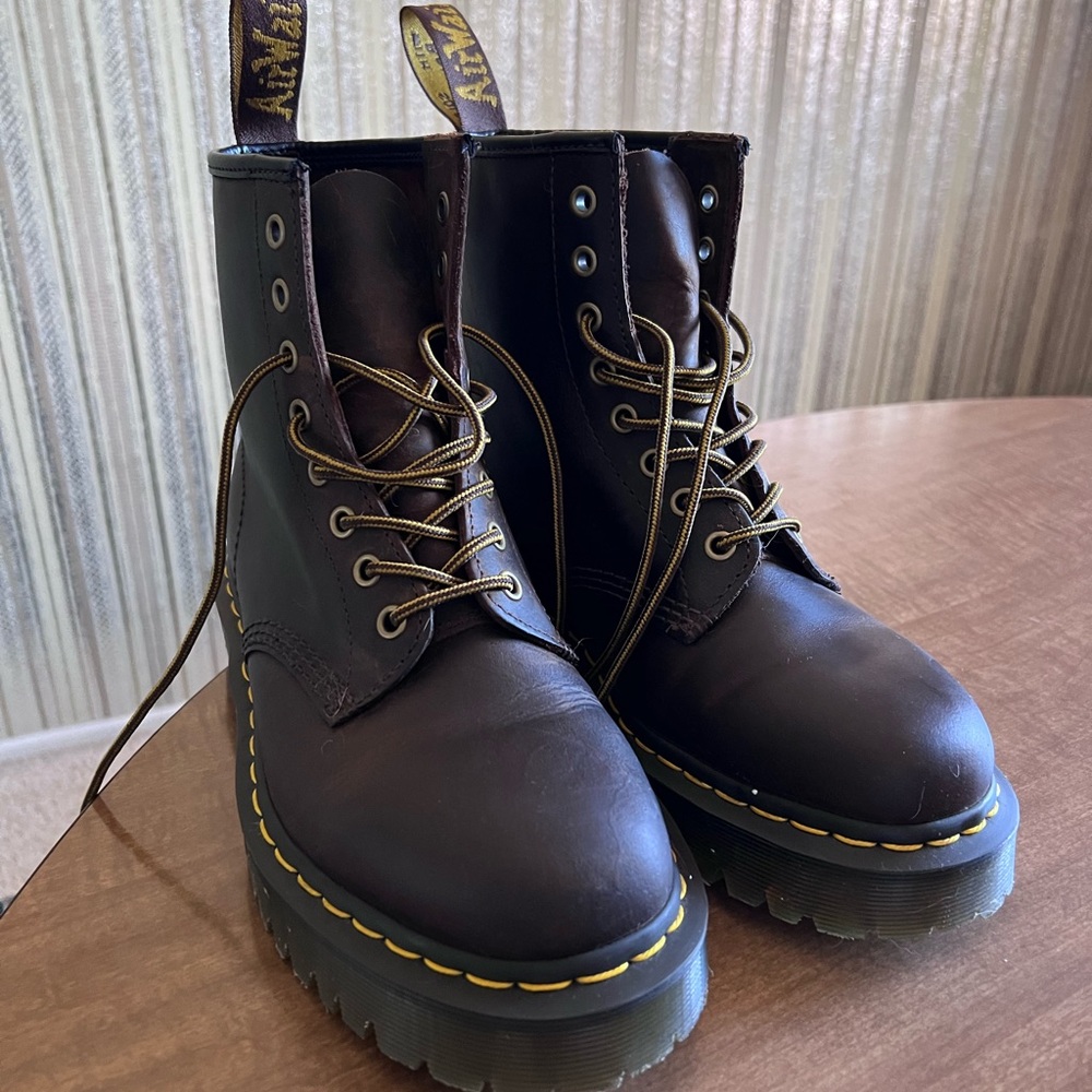 Doc marten 1460 boots - brown crazy horse color